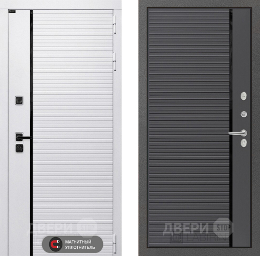 Входная металлическая Дверь Лабиринт (LABIRINT) Royal 22 Графит софт в Егорьевске