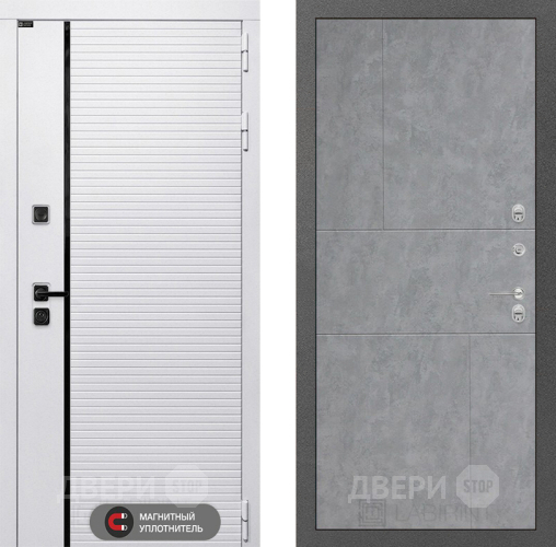 Входная металлическая Дверь Лабиринт (LABIRINT) Royal 21 Бетон светлый в Егорьевске