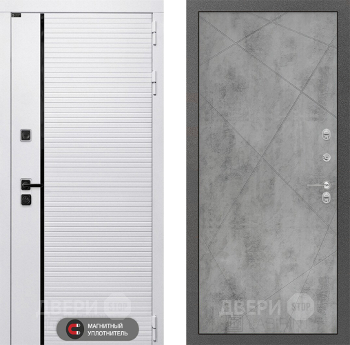 Входная металлическая Дверь Лабиринт (LABIRINT) Royal 24 Бетон светлый в Егорьевске