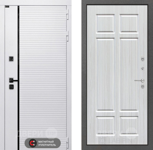 Входная металлическая Дверь Лабиринт (LABIRINT) Royal 08 Кристалл вуд в Егорьевске
