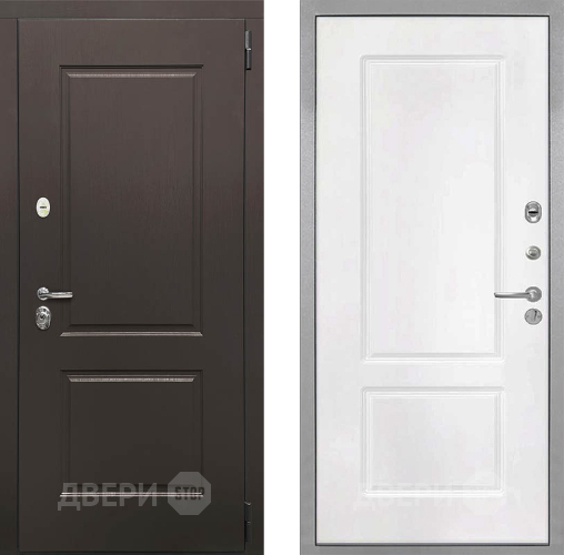 Входная металлическая Дверь Интекрон (INTECRON) Кампо КВ-2 Белый матовый в Егорьевске