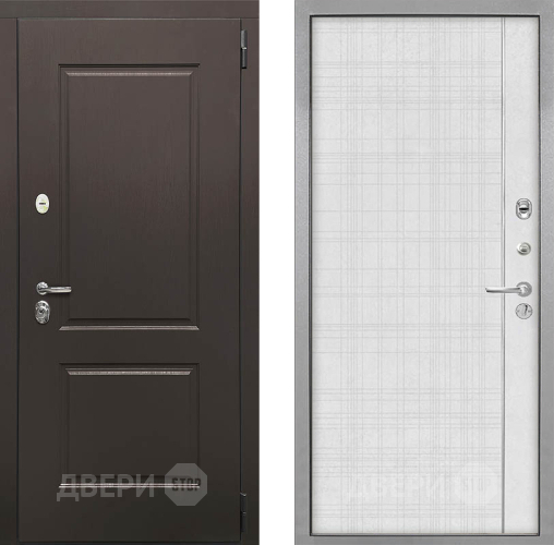 Входная металлическая Дверь Интекрон (INTECRON) Кампо В-07 с молдингом Лофт белый в Егорьевске