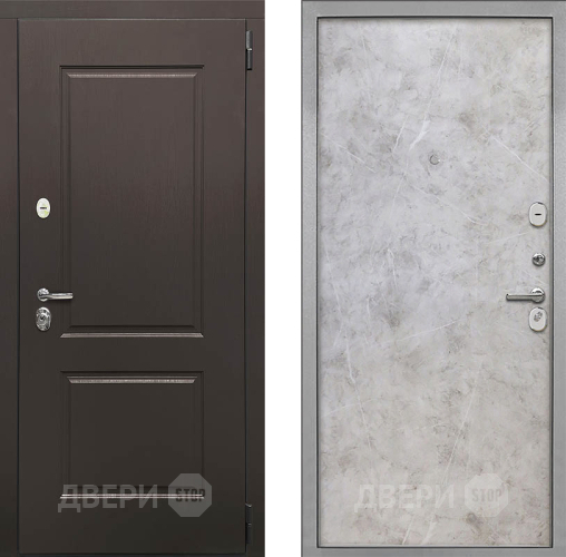 Входная металлическая Дверь Интекрон (INTECRON) Кампо Гладкая Мрамор светлый в Егорьевске