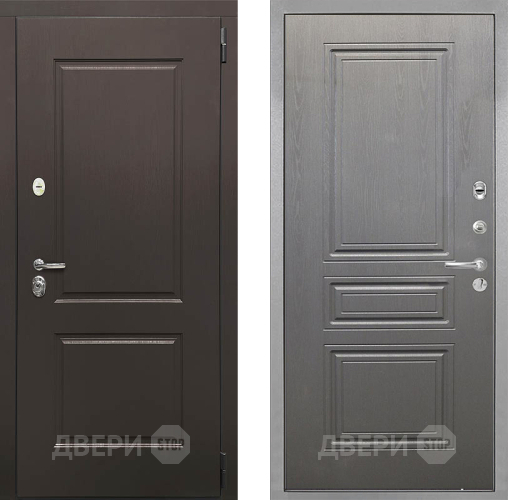 Входная металлическая Дверь Интекрон (INTECRON) Кампо ФЛ-243 Графит вуд дуб в Егорьевске