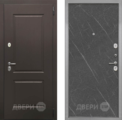 Входная металлическая Дверь Интекрон (INTECRON) Кампо Гладкая Гранит лава оникс в Егорьевске