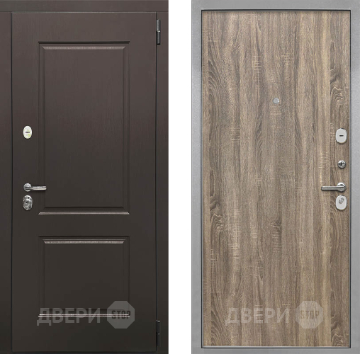 Входная металлическая Дверь Интекрон (INTECRON) Кампо Гладкая Дуб турин в Егорьевске