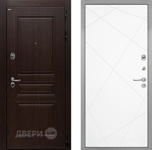 Входная металлическая Дверь Интекрон (INTECRON) Брайтон Тиковое Дерево Лучи-М Софт милк в Егорьевске