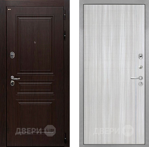 Дверь Интекрон (INTECRON) Брайтон Тиковое Дерево В-07 с молдингом Сандал белый в Егорьевске