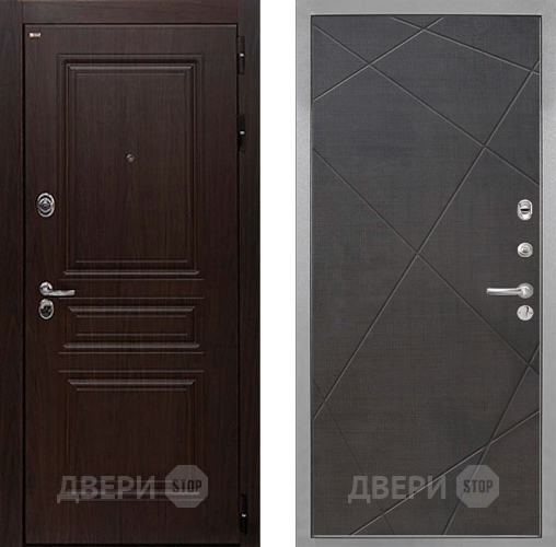 Входная металлическая Дверь Интекрон (INTECRON) Брайтон Тиковое Дерево Лучи-М Венге распил кофе в Егорьевске