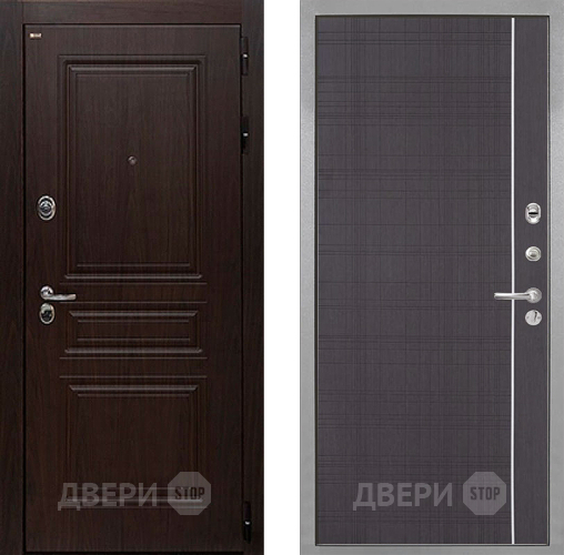 Входная металлическая Дверь Интекрон (INTECRON) Брайтон Тиковое Дерево В-07 с молдингом Венге в Егорьевске