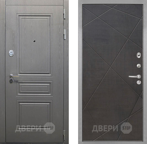 Дверь Интекрон (INTECRON) Брайтон Графит Лучи-М Венге распил кофе в Егорьевске