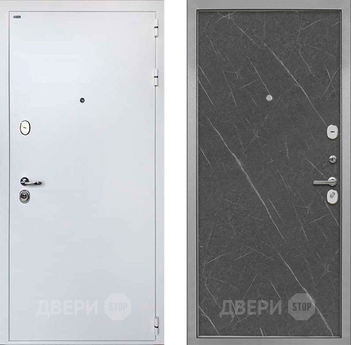 Входная металлическая Дверь Интекрон (INTECRON) Колизей White Гладкая Гранит лава оникс в Егорьевске