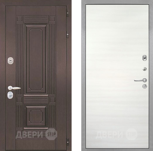 Входная металлическая Дверь Интекрон (INTECRON) Италия Гладкая Дуб сильвер поперечный в Егорьевске