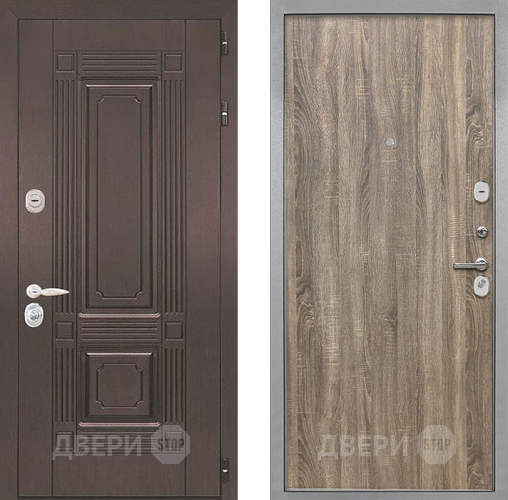 Входная металлическая Дверь Интекрон (INTECRON) Италия Гладкая Дуб турин в Егорьевске
