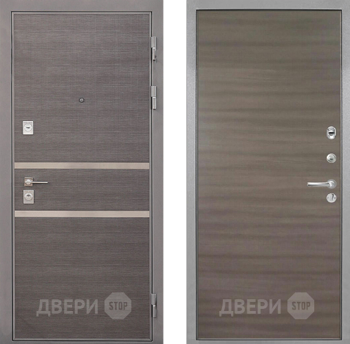 Входная металлическая Дверь Интекрон (INTECRON) Неаполь Гладкая Дуб тоскано поперечный в Егорьевске