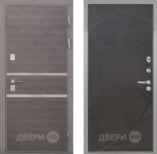 Входная металлическая Дверь Интекрон (INTECRON) Неаполь Лучи-М Венге распил кофе в Егорьевске