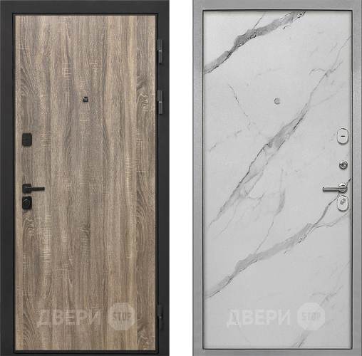 Дверь Интекрон (INTECRON) Профит Black Дуб Турин Гладкая Мрамор натуральный арктик в Егорьевске
