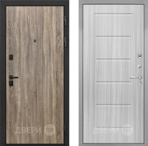 Входная металлическая Дверь Интекрон (INTECRON) Профит Black Дуб Турин ФЛ-39 Сандал белый в Егорьевске