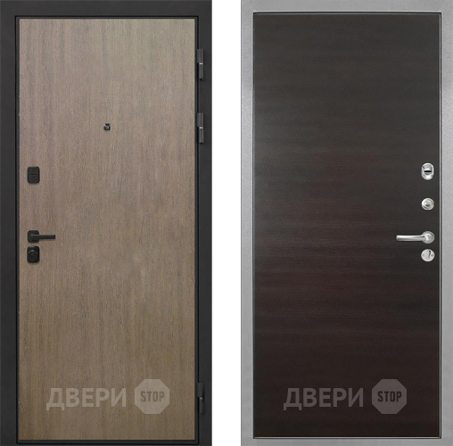 Входная металлическая Дверь Интекрон (INTECRON) Профит Black Венге Коричневый Гладкая Эковенге поперечный в Егорьевске