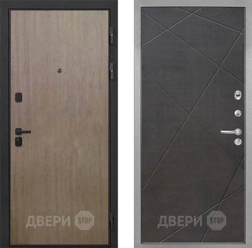 Входная металлическая Дверь Интекрон (INTECRON) Профит Black Венге Коричневый Лучи-М Венге распил кофе в Егорьевске