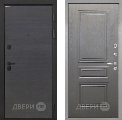 Входная металлическая Дверь Интекрон (INTECRON) Профит Black Эковенге ФЛ-243 Графит вуд дуб в Егорьевске