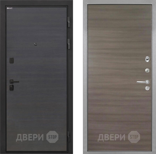Входная металлическая Дверь Интекрон (INTECRON) Профит Black Эковенге Гладкая Дуб тоскано поперечный в Егорьевске