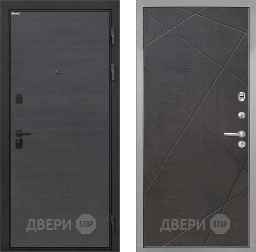 Входная металлическая Дверь Интекрон (INTECRON) Профит Black Эковенге Лучи-М Венге распил кофе в Егорьевске