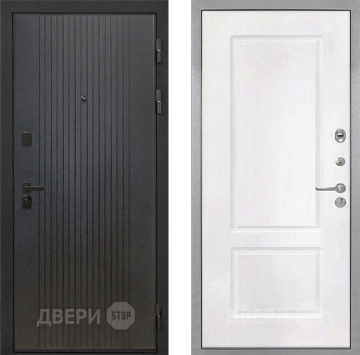 Входная металлическая Дверь Интекрон (INTECRON) Профит Black ФЛ-295 КВ-2 Белый матовый в Егорьевске