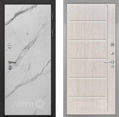 Входная металлическая Дверь Интекрон (INTECRON) Гектор Мрамор Арктик ФЛ-102 Сосна белая в Егорьевске