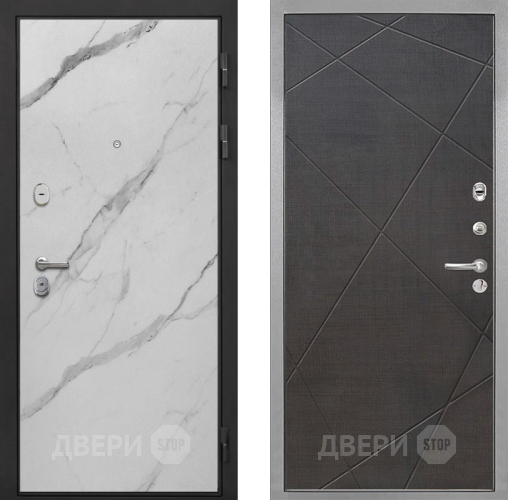 Входная металлическая Дверь Интекрон (INTECRON) Гектор Мрамор Арктик Лучи-М Венге распил кофе в Егорьевске