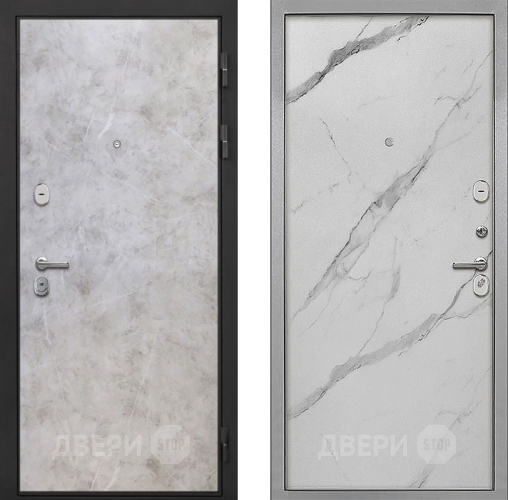 Входная металлическая Дверь Интекрон (INTECRON) Гектор Мрамор Светлый Гладкая Мрамор натуральный арктик в Егорьевске