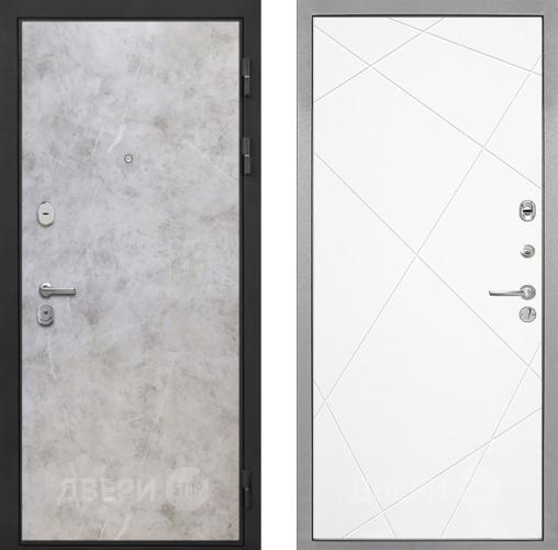 Дверь Интекрон (INTECRON) Гектор Мрамор Светлый Лучи-М Софт милк в Егорьевске