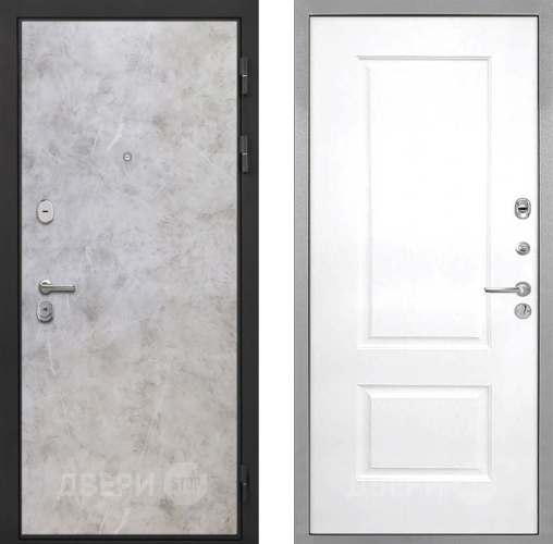 Входная металлическая Дверь Интекрон (INTECRON) Гектор Мрамор Светлый Альба Роял Вуд белый в Егорьевске