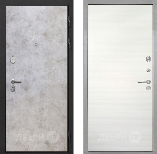 Входная металлическая Дверь Интекрон (INTECRON) Гектор Мрамор Светлый Гладкая Дуб сильвер поперечный в Егорьевске