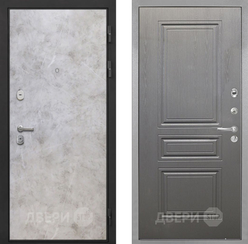 Входная металлическая Дверь Интекрон (INTECRON) Гектор Мрамор Светлый ФЛ-243 Графит вуд дуб в Егорьевске