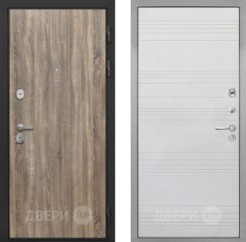 Входная металлическая Дверь Интекрон (INTECRON) Гектор Дуб Турин ФЛ-316 Белый ясень в Егорьевске