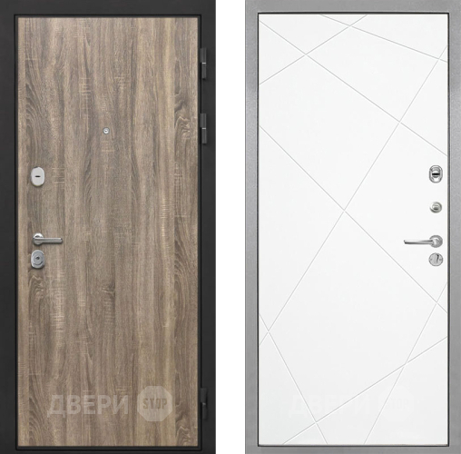 Входная металлическая Дверь Интекрон (INTECRON) Гектор Дуб Турин Лучи-М Софт милк в Егорьевске