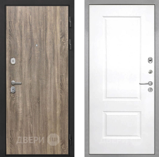 Входная металлическая Дверь Интекрон (INTECRON) Гектор Дуб Турин Альба Роял Вуд белый в Егорьевске