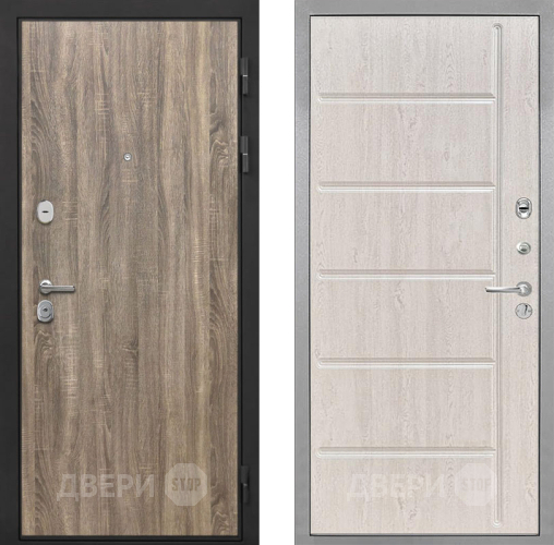 Входная металлическая Дверь Интекрон (INTECRON) Гектор Дуб Турин ФЛ-102 Сосна белая в Егорьевске