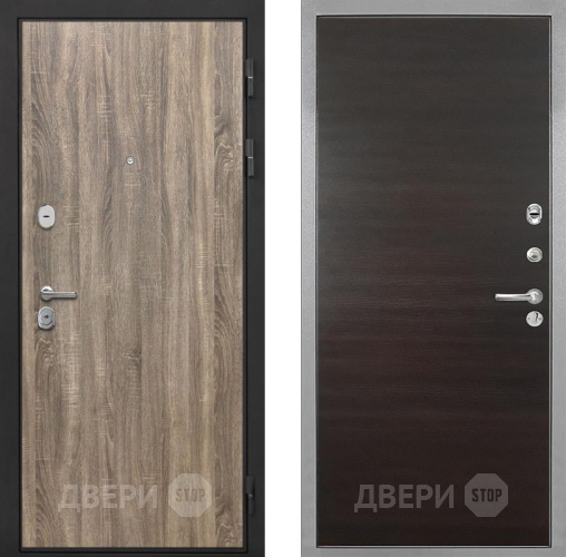 Входная металлическая Дверь Интекрон (INTECRON) Гектор Дуб Турин Гладкая Эковенге поперечный в Егорьевске