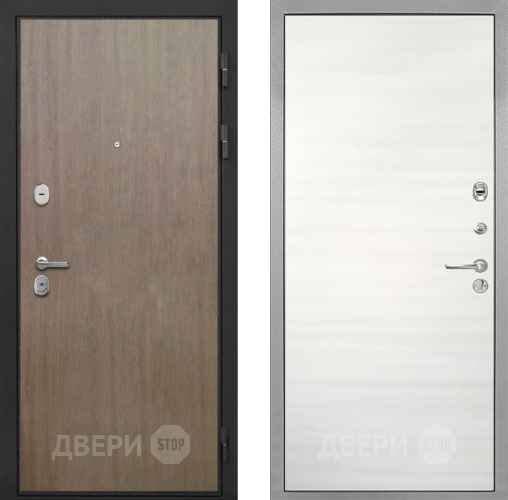 Входная металлическая Дверь Интекрон (INTECRON) Гектор Венге Коричневый Гладкая Дуб сильвер поперечный в Егорьевске