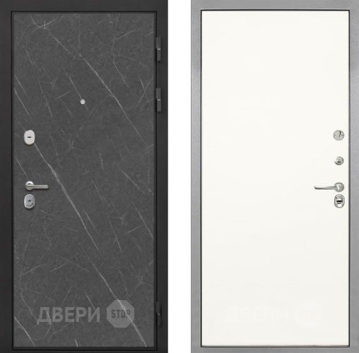 Входная металлическая Дверь Интекрон (INTECRON) Гектор Гранит Лава Оникс Гладкая Слоновая кость в Егорьевске