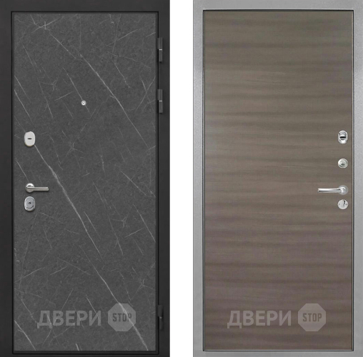 Входная металлическая Дверь Интекрон (INTECRON) Гектор Гранит Лава Оникс Гладкая Дуб тоскано поперечный в Егорьевске