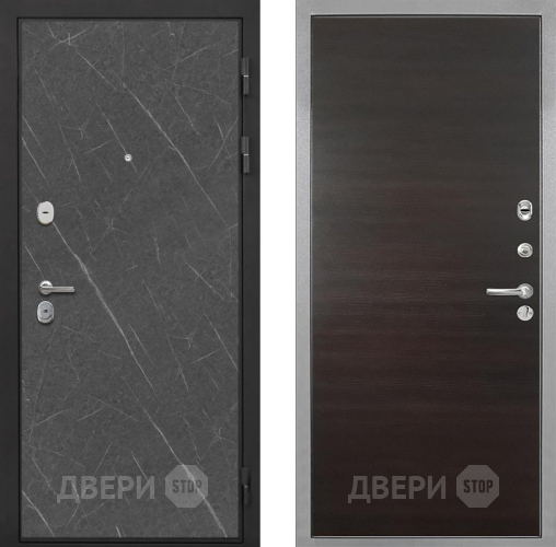 Входная металлическая Дверь Интекрон (INTECRON) Гектор Гранит Лава Оникс Гладкая Эковенге поперечный в Егорьевске