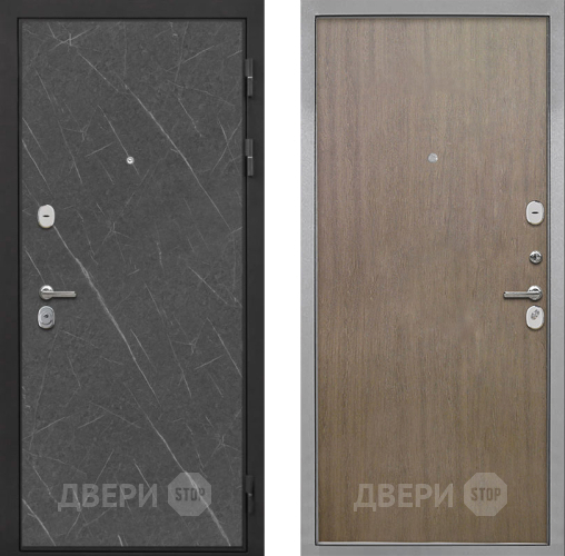 Входная металлическая Дверь Интекрон (INTECRON) Гектор Гранит Лава Оникс Гладкая шпон Венге коричневый в Егорьевске