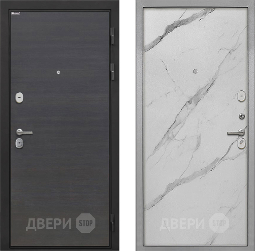 Входная металлическая Дверь Интекрон (INTECRON) Гектор Эковенге Гладкая Мрамор натуральный арктик в Егорьевске