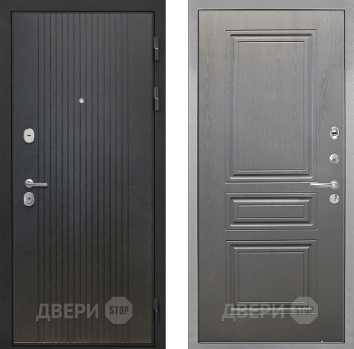Входная металлическая Дверь Интекрон (INTECRON) Гектор ФЛ-295 ФЛ-243 Графит вуд дуб в Егорьевске