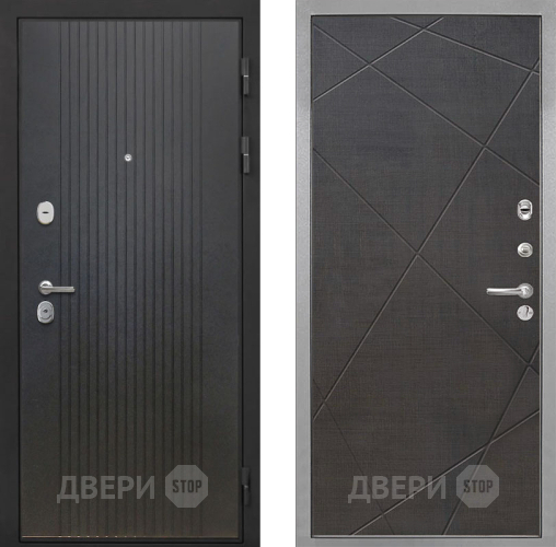 Входная металлическая Дверь Интекрон (INTECRON) Гектор ФЛ-295 Лучи-М Венге распил кофе в Егорьевске