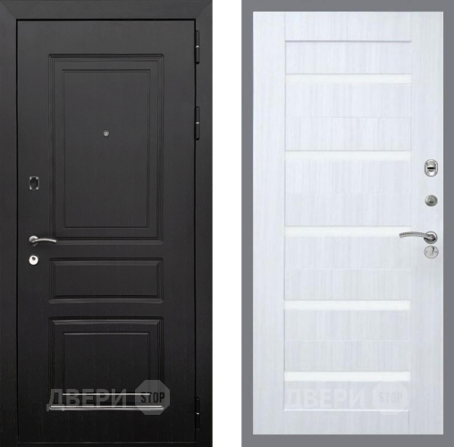 Входная металлическая Дверь Рекс (REX) 6 Венге СБ-14 стекло белое Сандал белый в Егорьевске