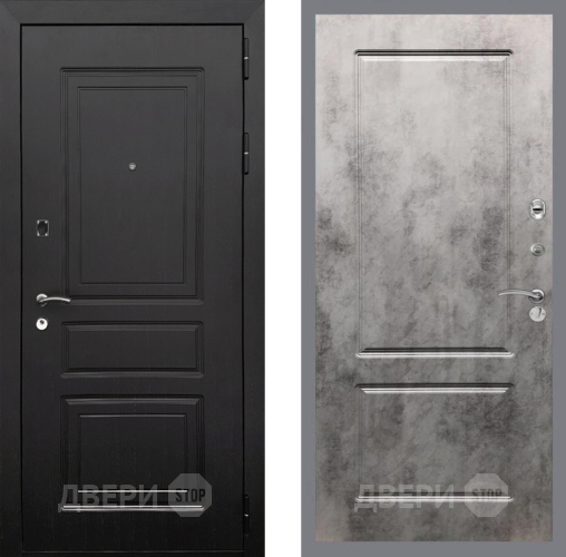 Входная металлическая Дверь Рекс (REX) 6 Венге FL-117 Бетон темный в Егорьевске